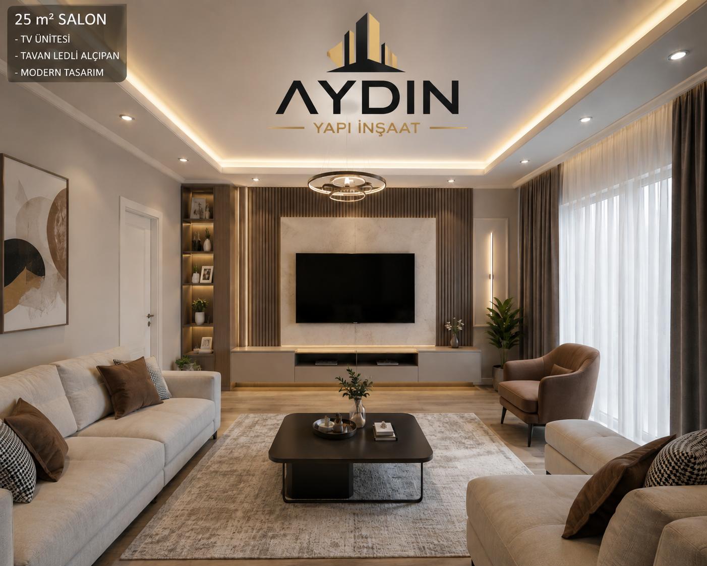 Modern salon tasarımı, Aydın Yapı İnşaat